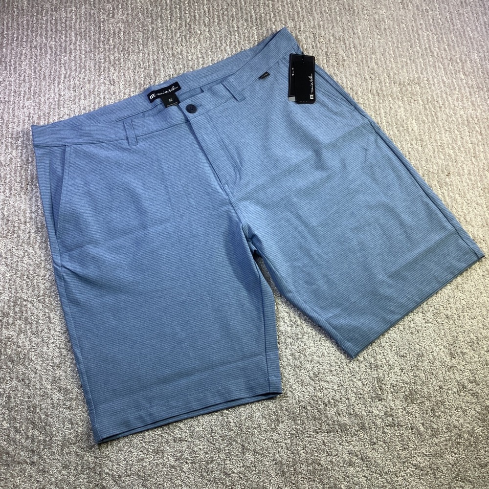 Travis Mathew Sand Harbor Golf Shorts Heather Blue Mens Size‎ 42 NWT